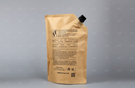 Изготовленная на заказ напечатанная сумка refill кокосового масла мешка spout бумаги kraft recyclable