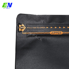 Черный крафт-бумажный пакет с плоским дном 250 г экологически чистый кофейный пакет с замком-молнией
