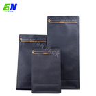 Изготовленная на заказ напечатанная сумка кофе упаковывая черный бумажный мешок для кофейного зерна