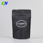 Эко- дружелюбная черная стойка сумки кофе Kraft бумажная вверх по пакуя мешку молнии кладет в мешки для еды